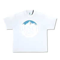 White premium busch Urban Heavy Tee - linhVisuals