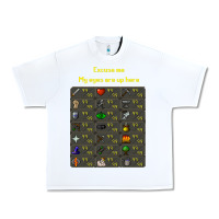 White runescape game Urban Heavy Tee - linhVisuals