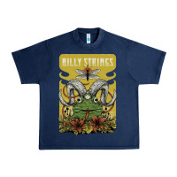 Navy billy strings poster Urban Heavy Tee - linhVisuals