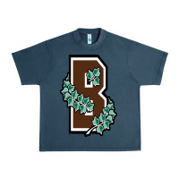 Midnight Navy brown university Urban Heavy Tee - linhVisuals