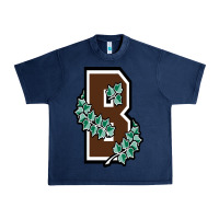 Navy brown university Urban Heavy Tee - linhVisuals