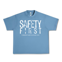 Pebble Blue safety first science teacher Urban Heavy Tee - linhVisuals