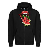 Black Watermelon Tongue Zipper Hoodie - Jasminsmagicworld
