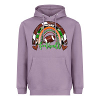 Lavender Football Rainbow Heavyweight Hoodie - RanaPortraitStore