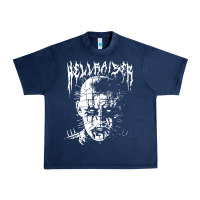 Navy black metal pinhead Urban Heavy Tee - linhVisuals