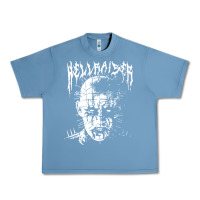 Pebble Blue black metal pinhead Urban Heavy Tee - linhVisuals