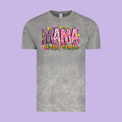 Mama All Day Everyday Vintage Tee Designed By Cowhidedigitalart
