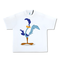 White Road Runner Beep Urban Heavy Tee - linhVisuals