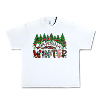 White i was made for winter Urban Heavy Tee - CowhideDigitalArt
