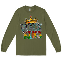 Army Green black king Long Sleeve Tee - SublimationCraftShop