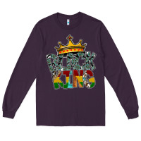 Plum black king Long Sleeve Tee - SublimationCraftShop