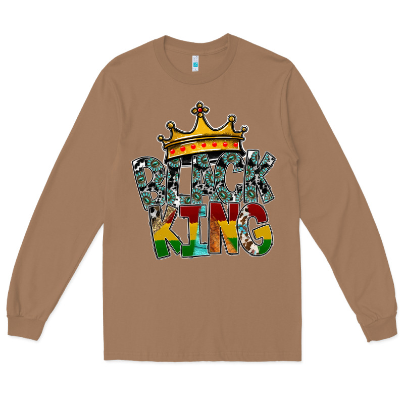 Black King Long Sleeve Tee by SublimationCraftShop | Teevron