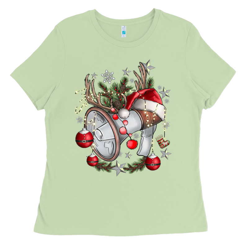 Merry Christmas Ladies Tee by CowhideDigitalArt | Teevron