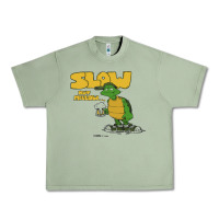 Oil Green slow but mellow crazy Urban Heavy Tee - linhVisuals