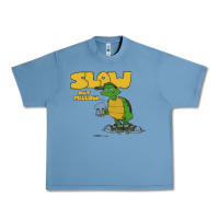 Pebble Blue slow but mellow crazy Urban Heavy Tee - linhVisuals