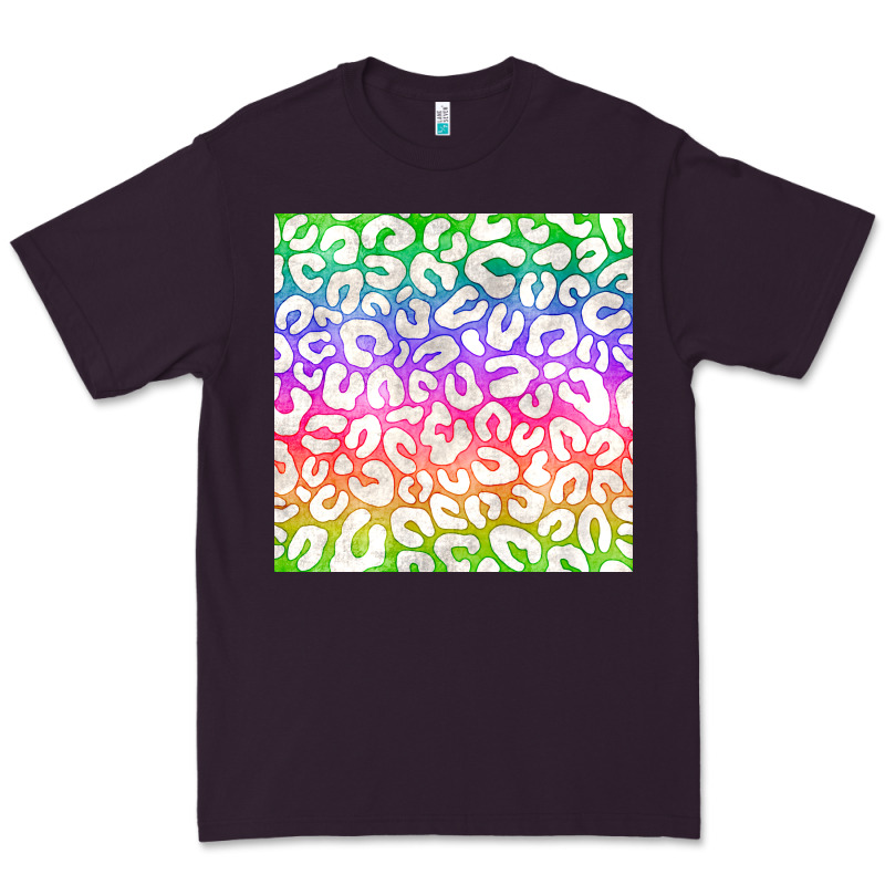 Watercolor Rainbow Leopard Seamless Pattern Premium Tee by BundleAndBundleShop | Teevron