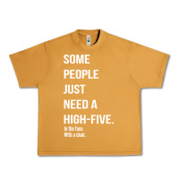 Peanut Butter some people need a high five Urban Heavy Tee - linhVisuals
