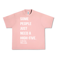 Salmon some people need a high five Urban Heavy Tee - linhVisuals