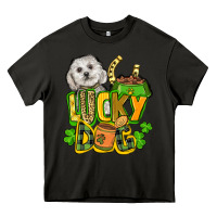 Asphalt lucky dog St. Patrick's Heavy Core Tee - FaDigitalArtStudio
