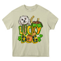 Mossy lucky dog St. Patrick's Heavy Core Tee - FaDigitalArtStudio