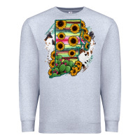 Heather Grey Rhode island State aMp Premium Sweatshirt - RanaPortraitStore