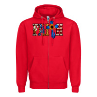 Red American Flag Faith Zipper Hoodie - Jasminsmagicworld