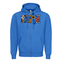True Royal American Flag Faith Zipper Hoodie - Jasminsmagicworld
