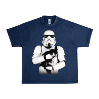Navy stormtrooper cat Urban Heavy Tee - linhVisuals