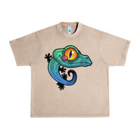 French Oak cute colorful cartoon gecko Urban Heavy Tee - linhVisuals