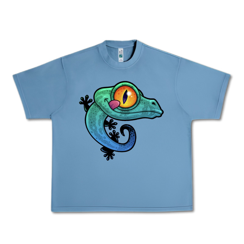 Cute Colorful Cartoon Gecko Urban Heavy Tee by linhVisuals | Teevron