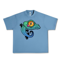 Pebble Blue cute colorful cartoon gecko Urban Heavy Tee - linhVisuals