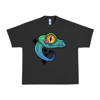 Pigment Black cute colorful cartoon gecko Urban Heavy Tee - linhVisuals