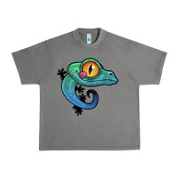 Tornado cute colorful cartoon gecko Urban Heavy Tee - linhVisuals