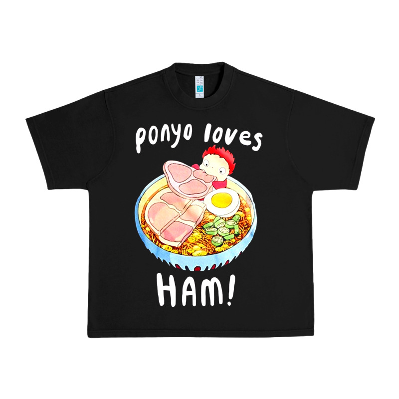 Studio Ghibli Ponyo Loves Ham Urban Heavy Tee by linhVisuals | Teevron