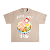 French Oak studio ghibli ponyo loves ham Urban Heavy Tee - linhVisuals