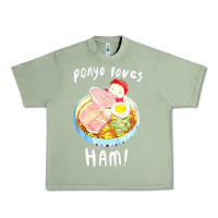 Oil Green studio ghibli ponyo loves ham Urban Heavy Tee - linhVisuals