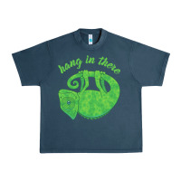 Midnight Navy hang in there magical chameleon Urban Heavy Tee - linhVisuals