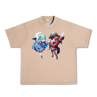 Burro Houshou Marine and Uruha Rushia Urban Heavy Tee - linhVisuals