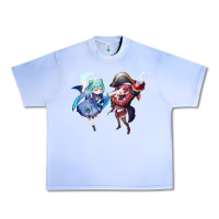 Grape Ice Houshou Marine and Uruha Rushia Urban Heavy Tee - linhVisuals