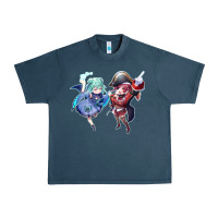 Midnight Navy Houshou Marine and Uruha Rushia Urban Heavy Tee - linhVisuals