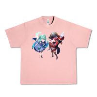 Salmon Houshou Marine and Uruha Rushia Urban Heavy Tee - linhVisuals