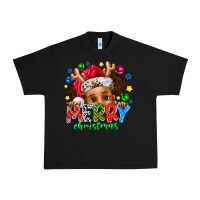 Black Merry Christmas Urban Heavy Tee - CowhideDigitalArt