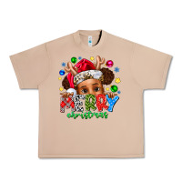 Burro Merry Christmas Urban Heavy Tee - CowhideDigitalArt