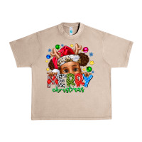 French Oak Merry Christmas Urban Heavy Tee - CowhideDigitalArt