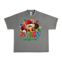 Tornado Merry Christmas Urban Heavy Tee - CowhideDigitalArt