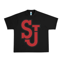 Black st. john's red storm Urban Heavy Tee - linhVisuals
