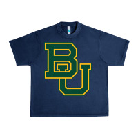 Navy baylor athletics Urban Heavy Tee - linhVisuals