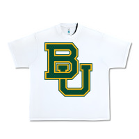 White baylor athletics Urban Heavy Tee - linhVisuals