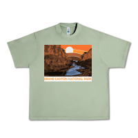 Oil Green vintage grand canyon national park retro colorado river 80s Urban Heavy Tee - linhVisuals