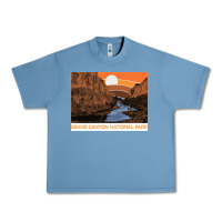 Pebble Blue vintage grand canyon national park retro colorado river 80s Urban Heavy Tee - linhVisuals